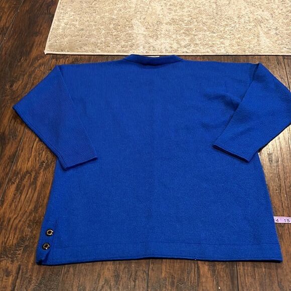 adobe knits 100% alpaca sweater size XL in GUc made in New Zealand blue color - Picture 10 of 10